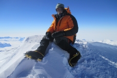 Bill B. in Antarctica on top of Mt.Vinson 2014