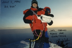 Chip and Sue on Denali 1994 wearing K2 Superlight