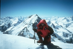 Heidi Howkins on summit of K2 in 1998