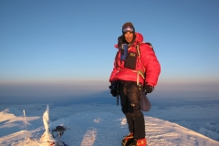 Larry K. on summit of Denali 2011