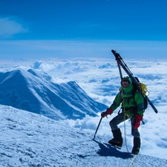 Chris Meder enroute to Denali Summit 2012