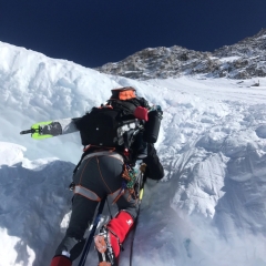 Dave Bottomley wearing Forty Below Fresh Tracks overboots on Denali 2018