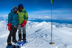 Chris and Liz Meder on top of Alaska!