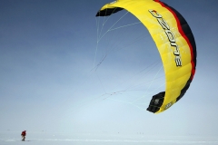 Lance ski kiting Greenland 2013