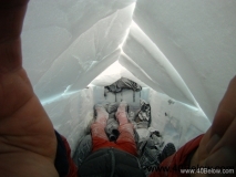 Lonnie Dupre wearing 40 Below overboots and camp booties on Denali on the One World Endeavors 2011