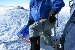 Ted F. wearing 40 Below Purple Haze overboots on Mt.Vinson Antarctica 2009