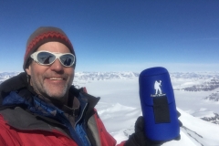 Mountain Guide Eric Simonson with Forty Below Bottle Boots 2017