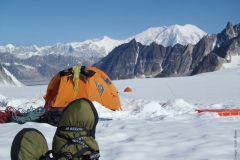 Scott M and Camp Booties Pika Glacier Alaska 2012