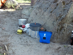 Forty Below Food and Gear Bag in camp