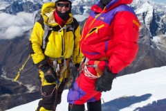 Brad J and Bluse V on Ama Dablam 2011