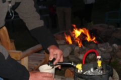 Forty Below Keg Parka by the campfire.