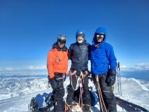 Simone S. wearing Forty Below overboots on Denali 2018