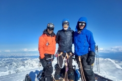 Simone S. wearing Forty Below overboots on Denali 2018